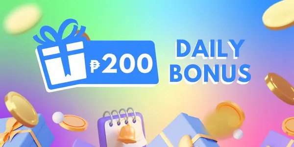 Promo banner showing weekly reload and rebate rewards